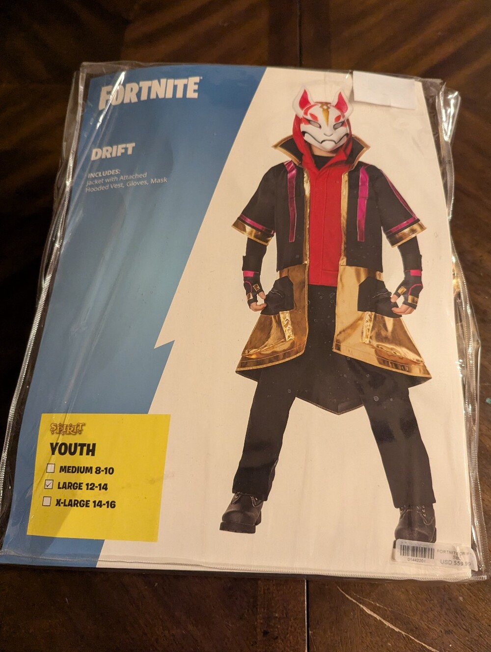 Spirit Halloween Fortnite Drift Costume Youth Large 12-14